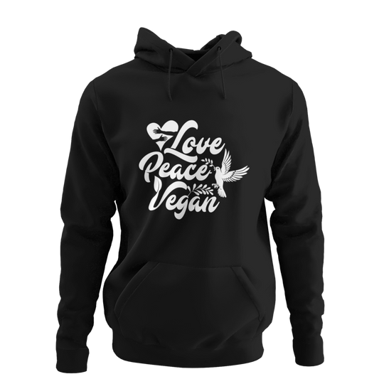 Love Peace Vegan - Organic Hoodie