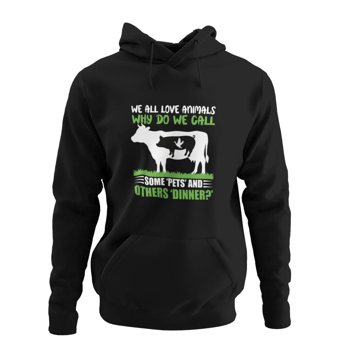 We all love Animals - Organic Hoodie