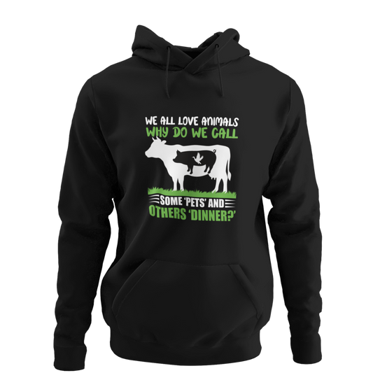 We all love Animals - Organic Hoodie